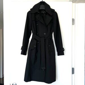 Banana Republic Black Timeless Trench Coat NWOT